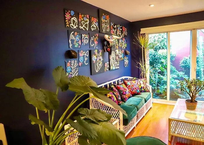 Luxurious Mid Century Modern Folk Art
